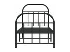 Metal Headboard 75 x 190 cm - Black