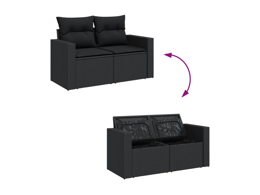 Outdoor Patio Set - Black - 626845
