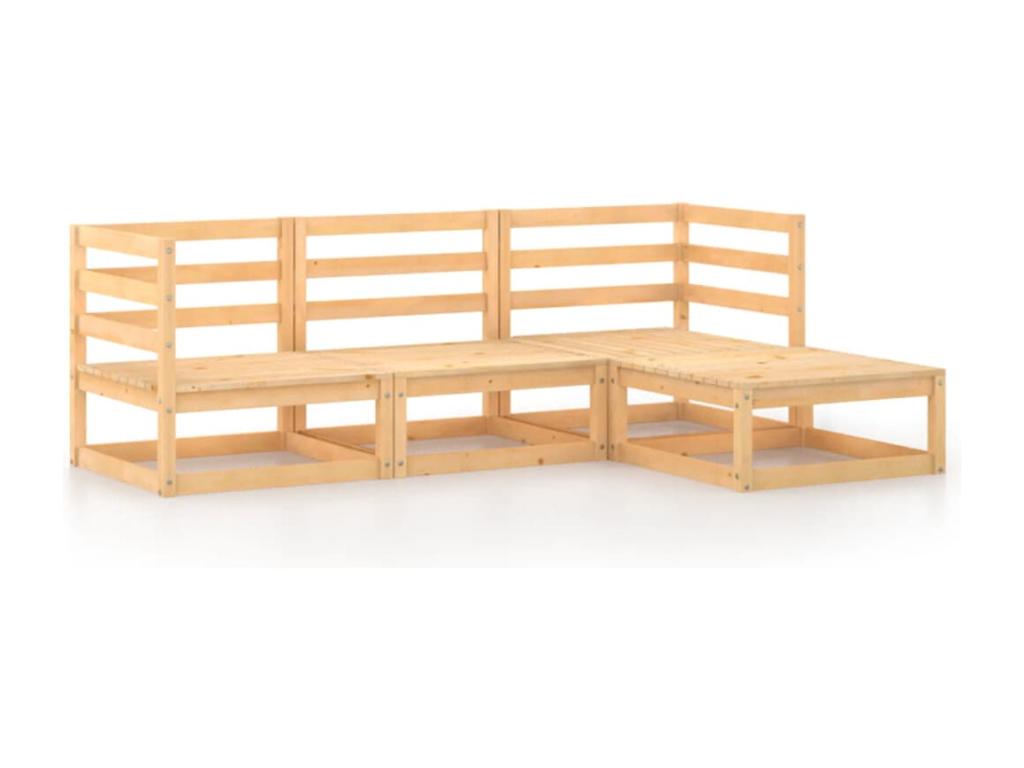 Outdoor Patio Set 70 x 70 x 67 cm - Brown