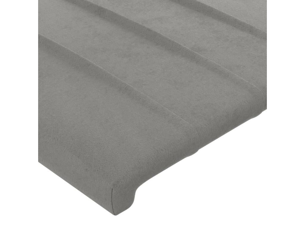 Velvet Headboard - Gray - 595813