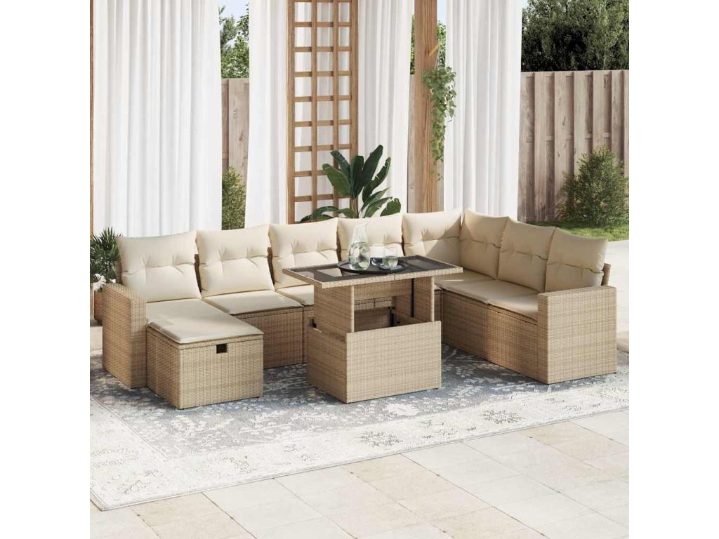 Outdoor Patio Set - Beige - 677530