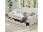 Trundle Bed 90 x 200 cm - White
