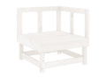 Solid Pine Wood Outdoor Patio Set - White - 188177