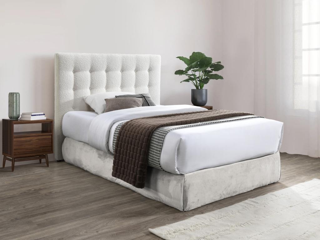 Fabric Headboard - White