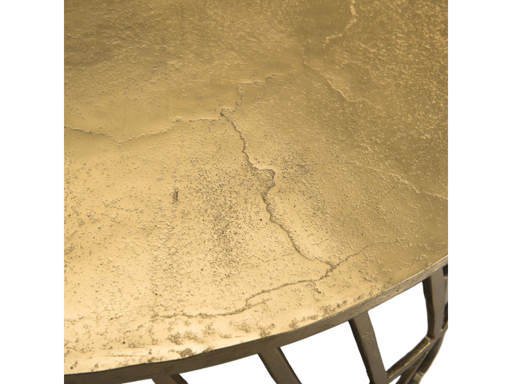 Coffee Table 89 x 89 cm - Gold