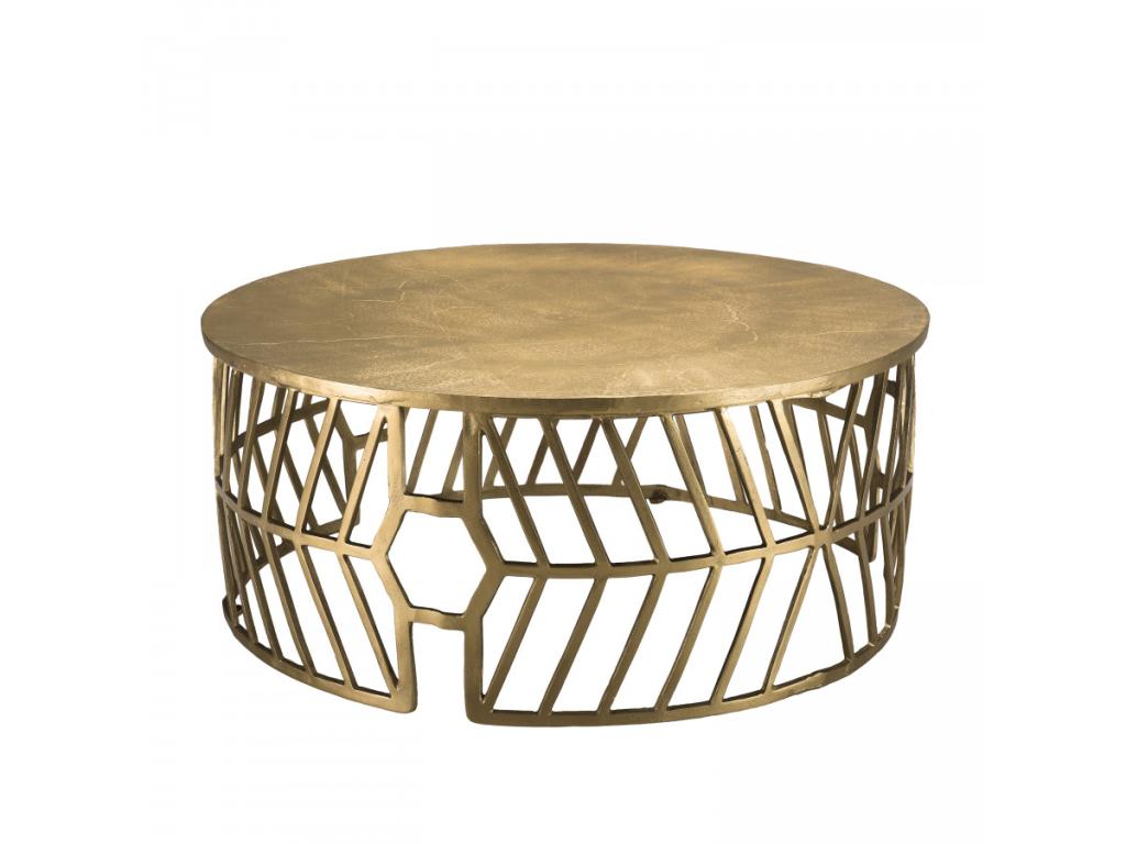 Coffee Table 89 x 89 cm - Gold