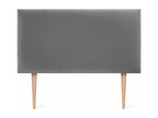 Velvet Headboard 95 x 105 - Gray