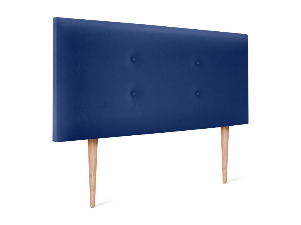 Faux Leather Headboard 105 x 105 cm - Blue
