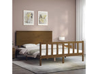 Solid Wood Bed Frame - Brown