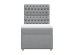 Fabric Slatted Bed Base 90 x 200 cm - Gray - 184239