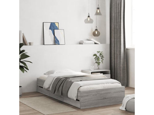 Bed Frame 90 x 200 cm - Gray