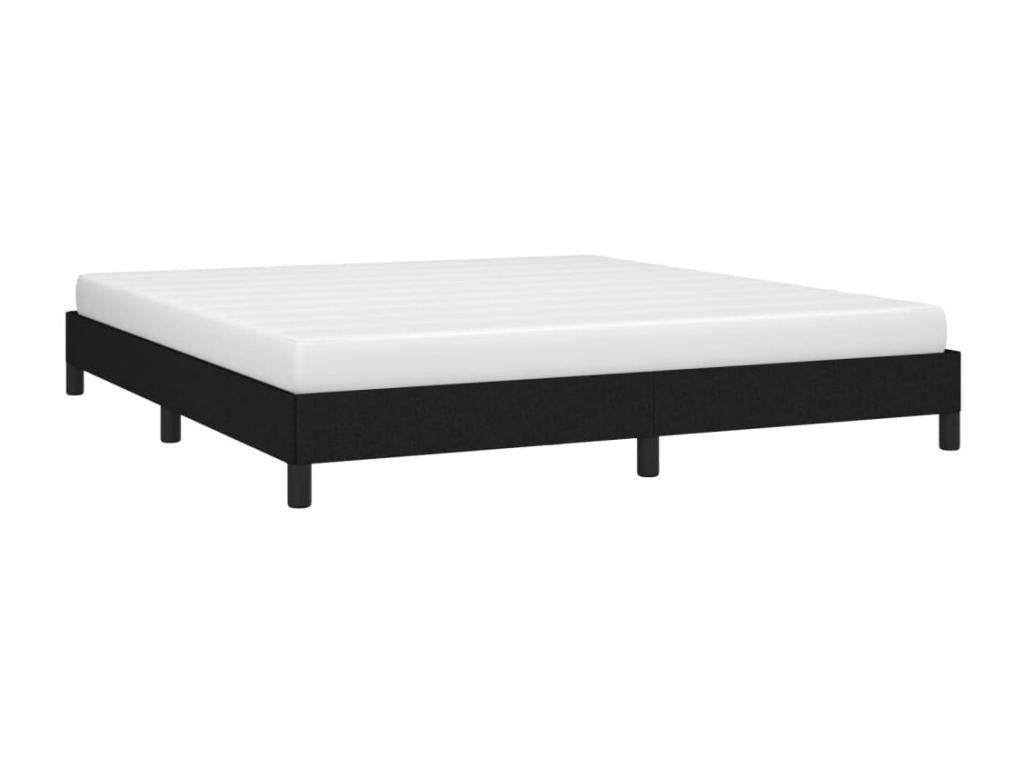 Fabric Bed Frame 180 x 200 cm - Black