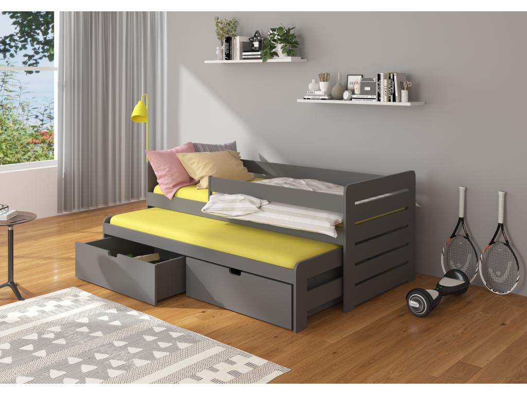 Trundle Bed 90 x 200 - Gray