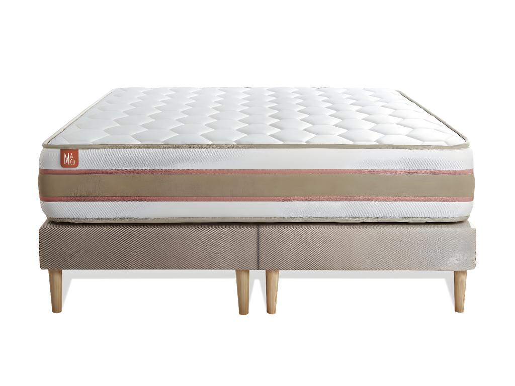 Slatted Bed Base 200 x 200 cm - Beige