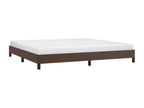 Faux Leather Bed Frame 200 x 200 cm - Brown