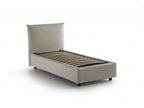Fabric Storage Bed 80 x 190 cm - Beige - 632443