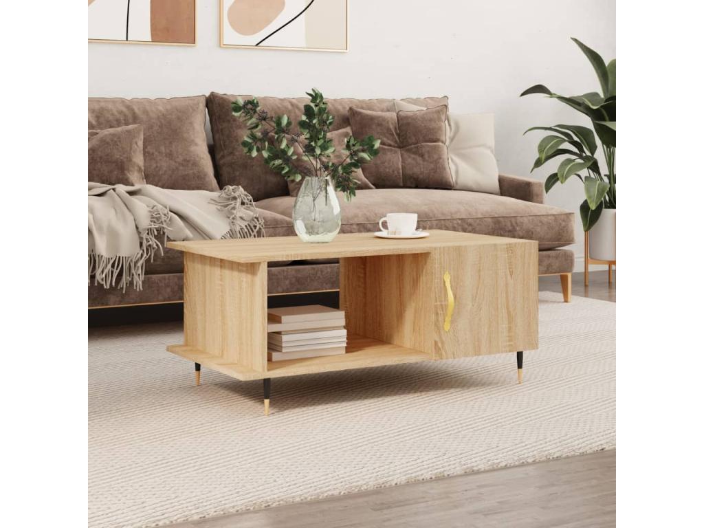 Coffee Table 90 x 50 x 40 cm - Brown