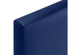 Faux Leather Headboard 105 x 105 cm - Blue