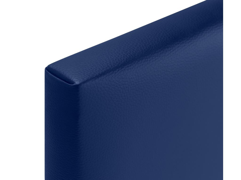 Faux Leather Headboard 105 x 105 cm - Blue