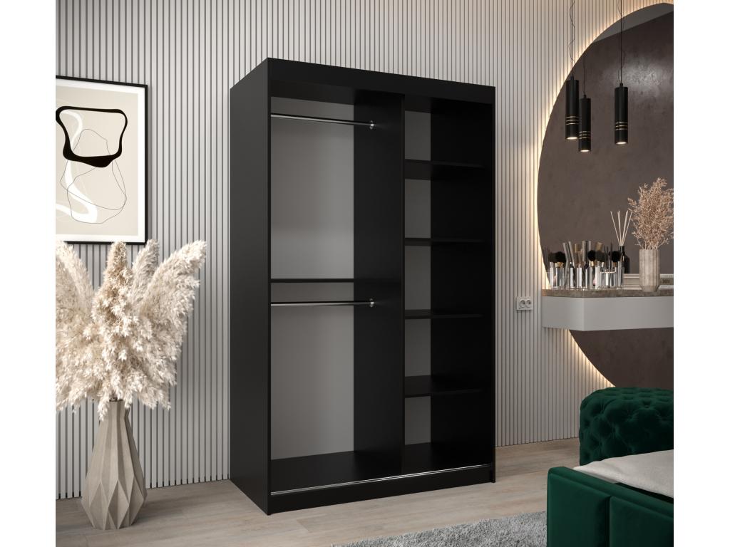Wardrobe 200 x 120 x 62 - Black