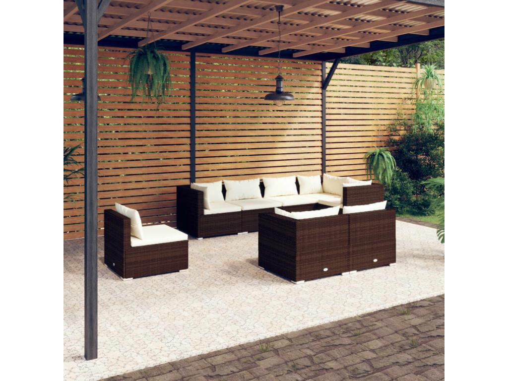 Outdoor Patio Set - Brown - 587598