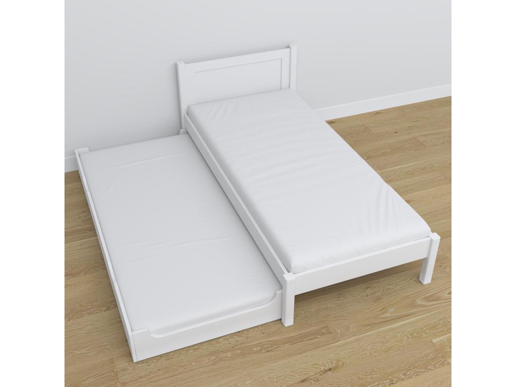 Trundle Bed 100 x 190 - White