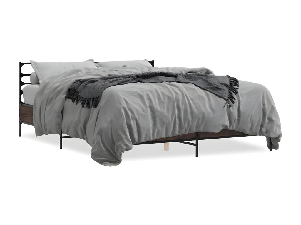 Bed Frame 160 x 200 cm - Brown