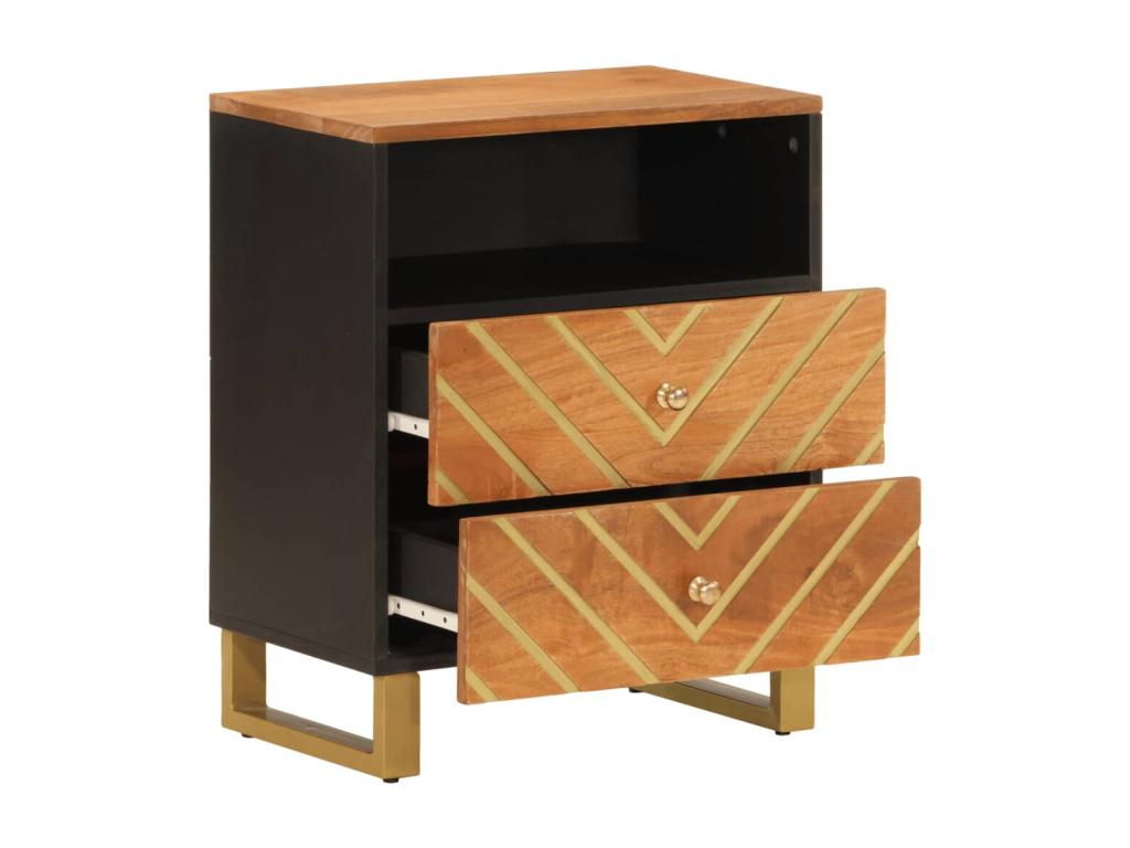 Nightstand 50 x 33 x 60 cm - Brown