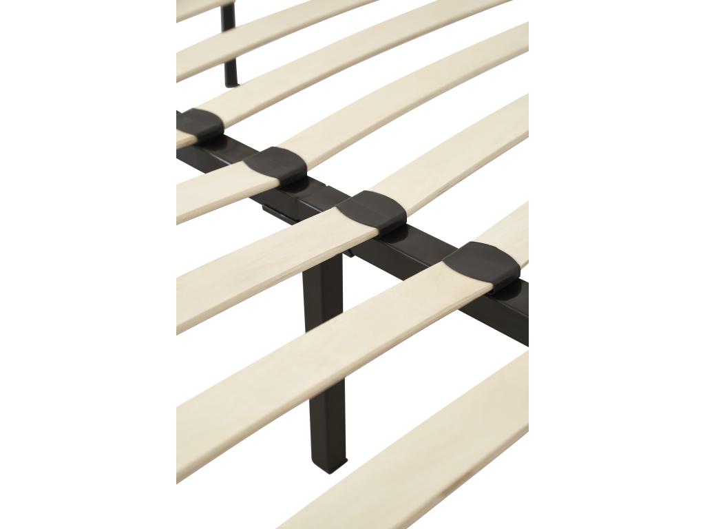 Metal Slatted Bed Base 90 x 190 cm - Gold